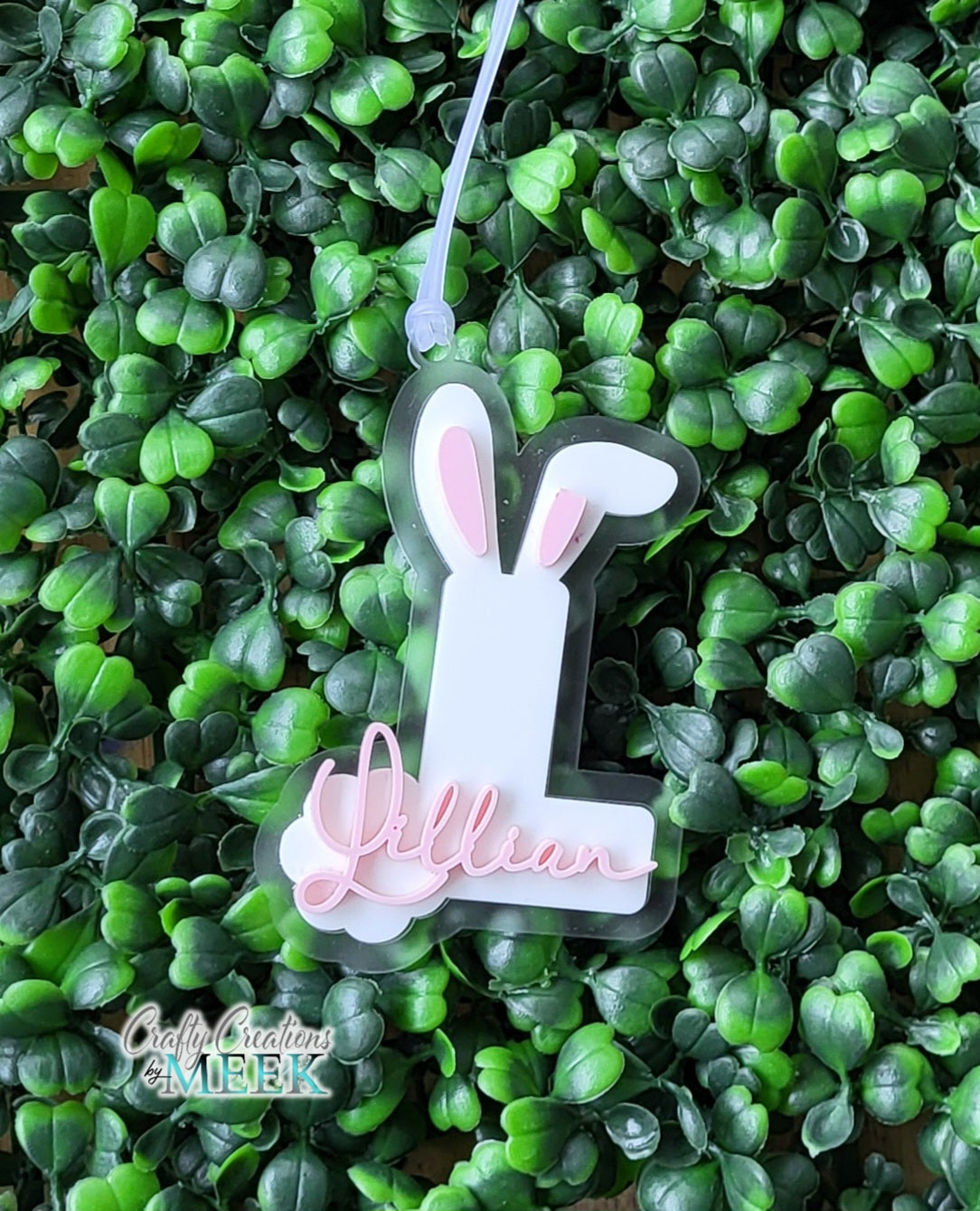 Easter Initial Basket Tag