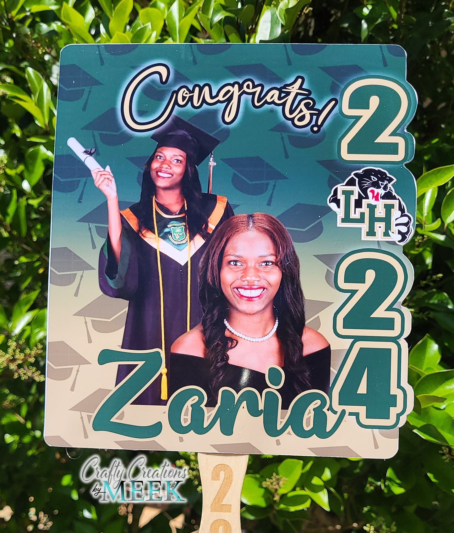 Double-Sided Graduation Fans