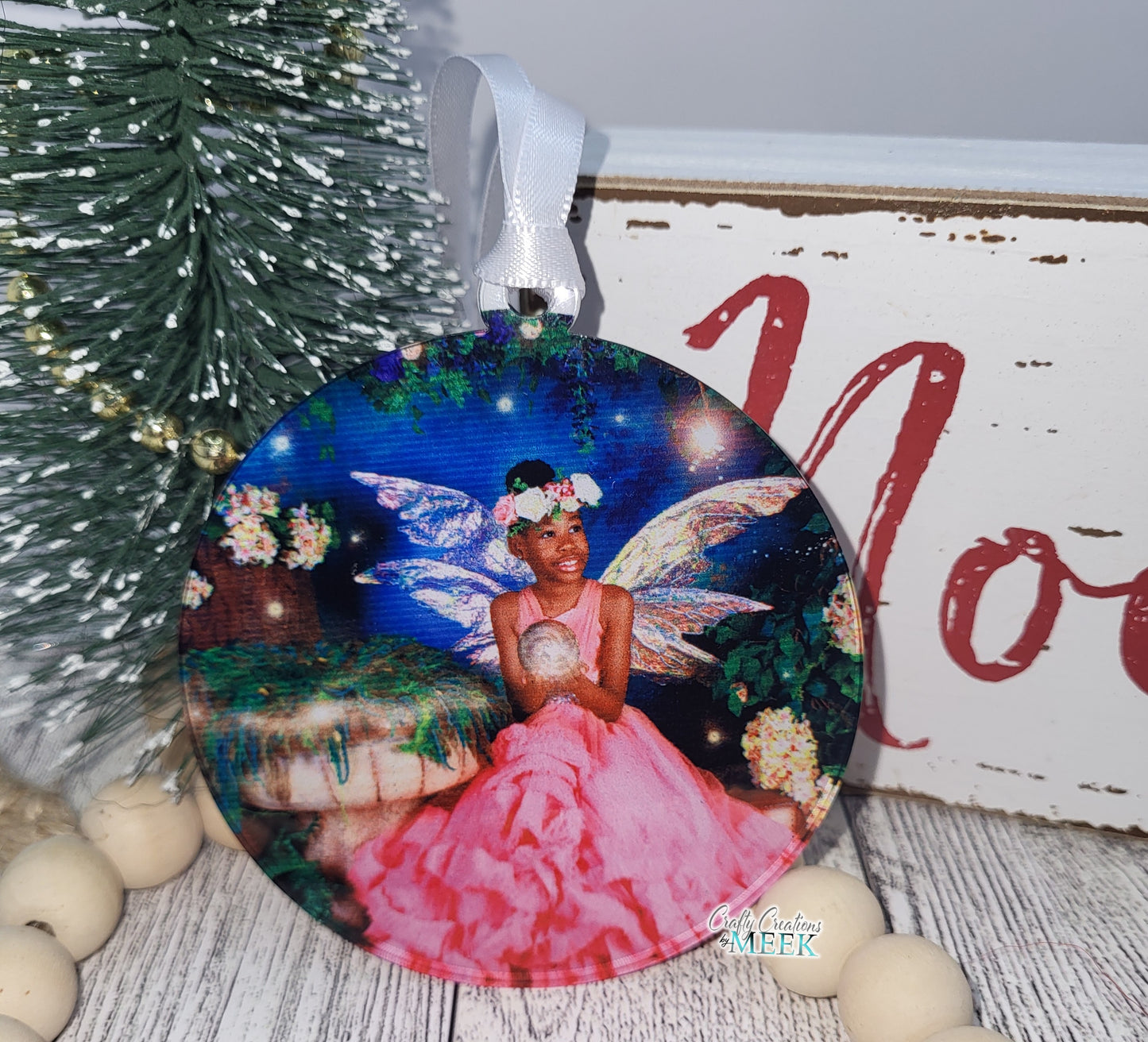 Custom Full-Color Acrylic Photo Ornament – Personalized Sublimation Christmas Gift