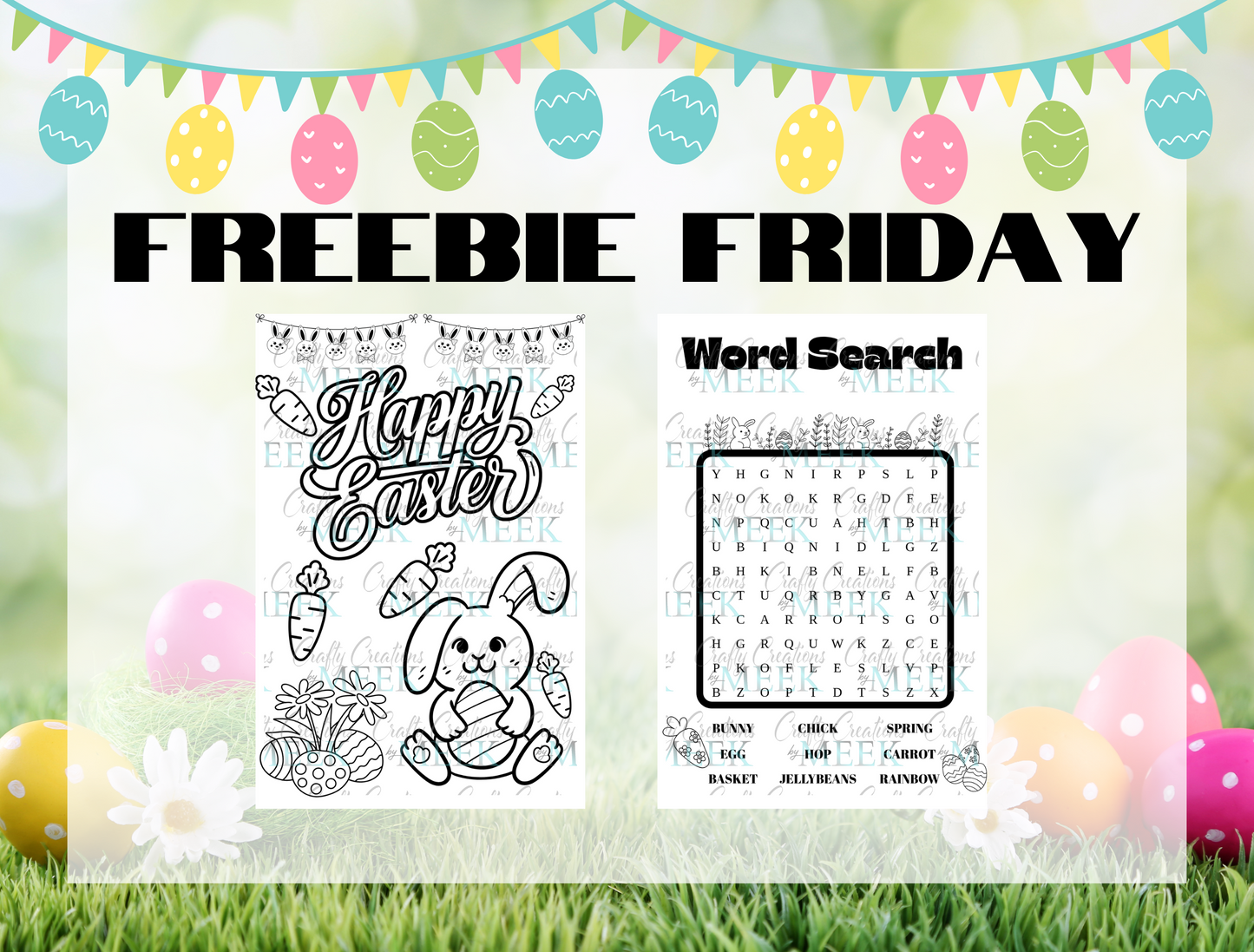 FREE Printable Easter Coloring & Activity Sheets – 2-Page Digital Download for Kids | Inkjet & Thermal Printer Friendly