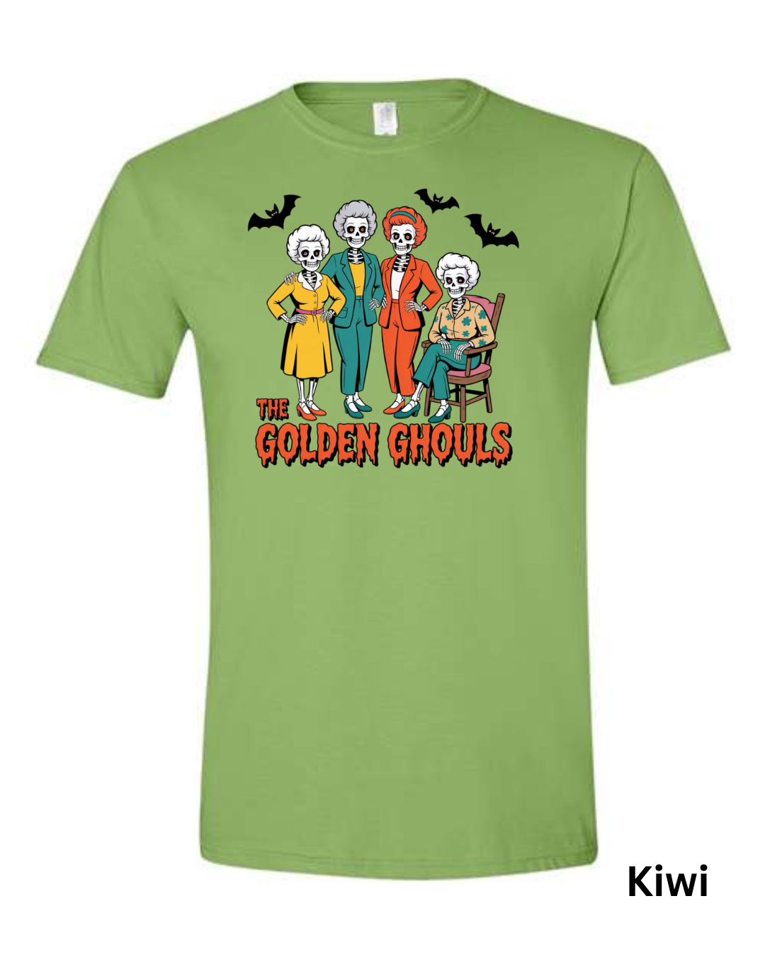 The Golden Ghouls T-Shirt | Funny Skeleton Halloween Graphic Tee