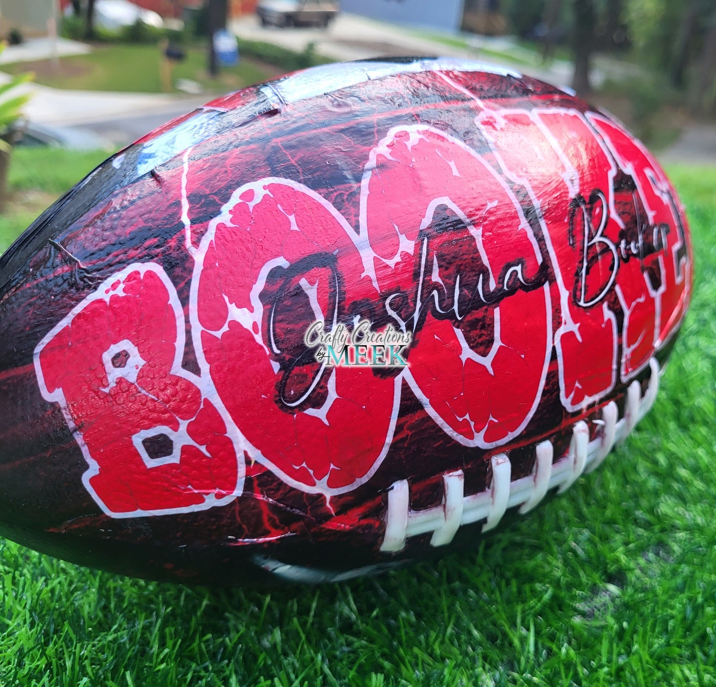 Custom Football – Personalized Leather Football with Name, Number & Team Logo | Sports Gift