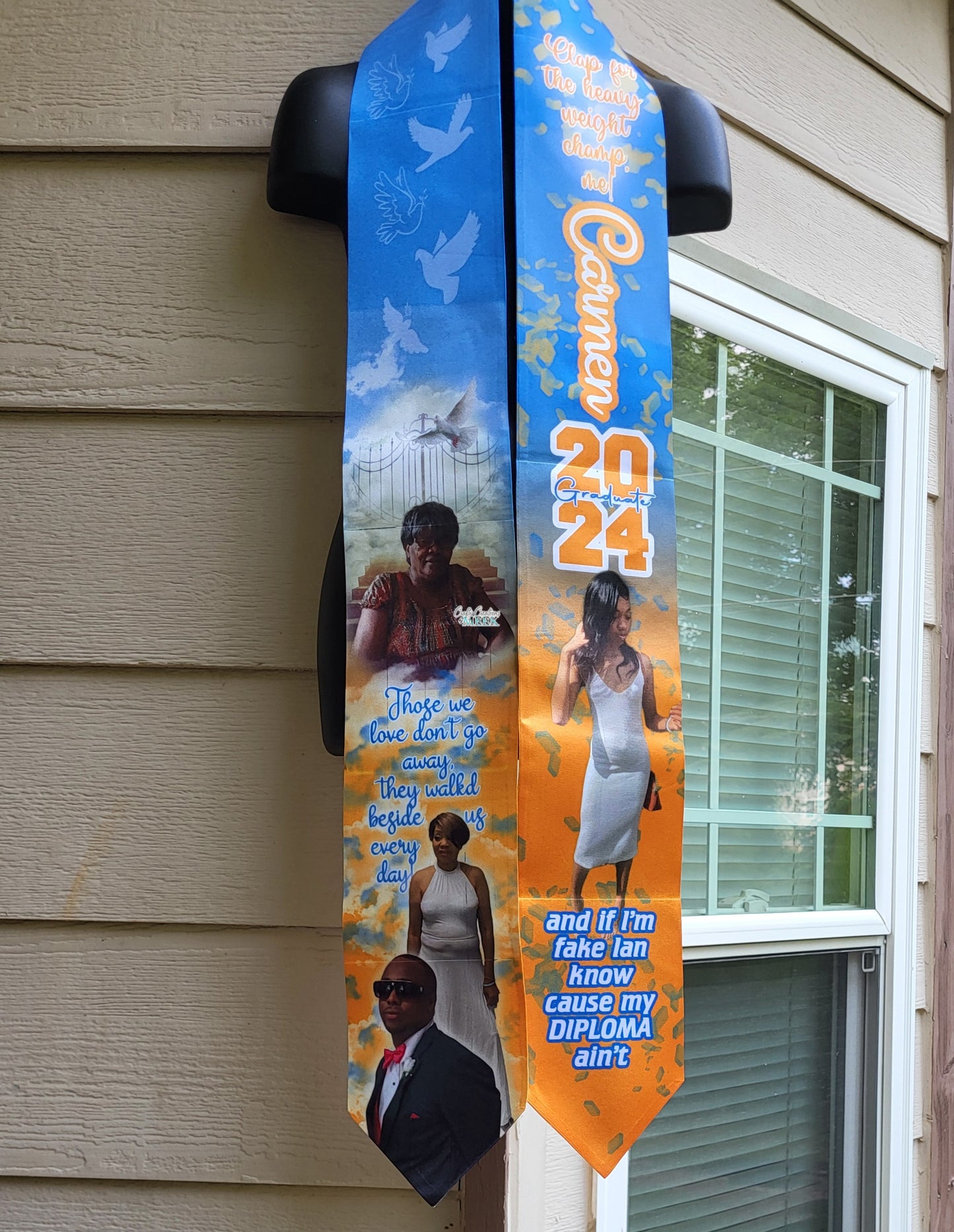 Custom Sublimation Graduation Stole – Personalized Stole for Class of 2025, Greek Life, Honors & More