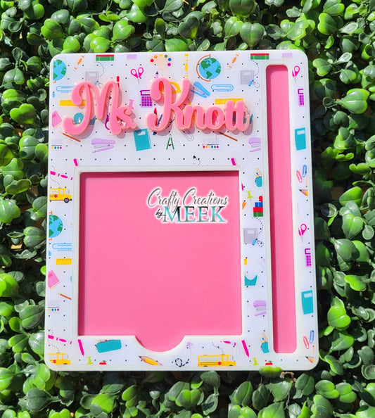 Personalized Acrylic Sticky Notepad Holder