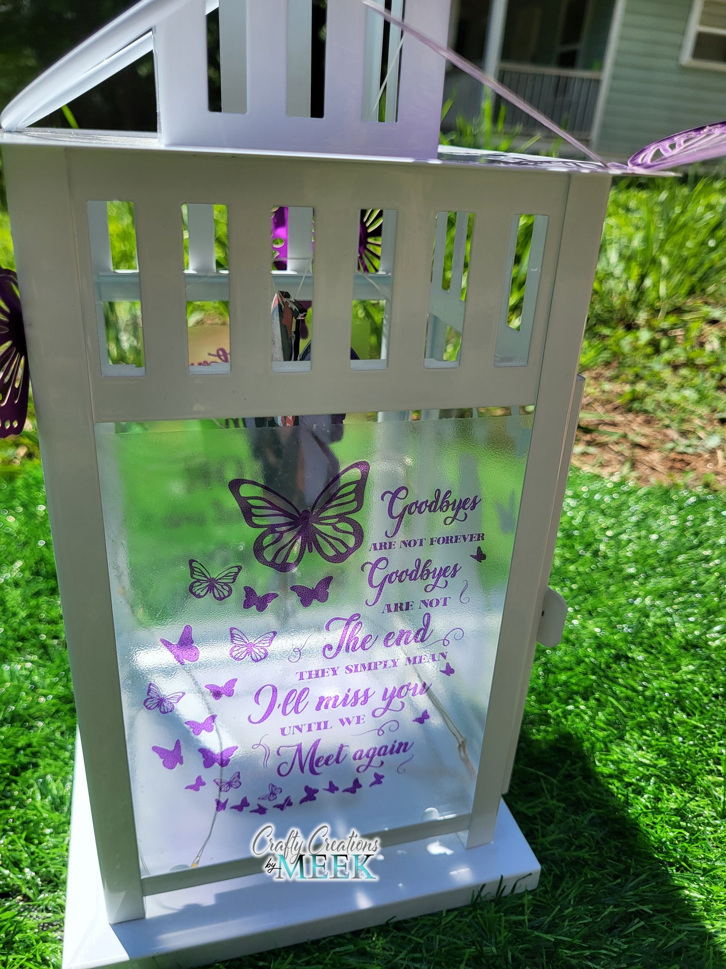 Personalized Memorial Lantern – Custom Sympathy Gift with Name & Dates