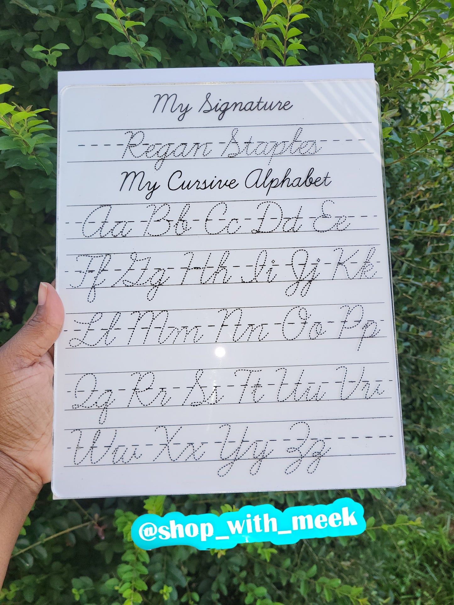 Cursive Tracing Board