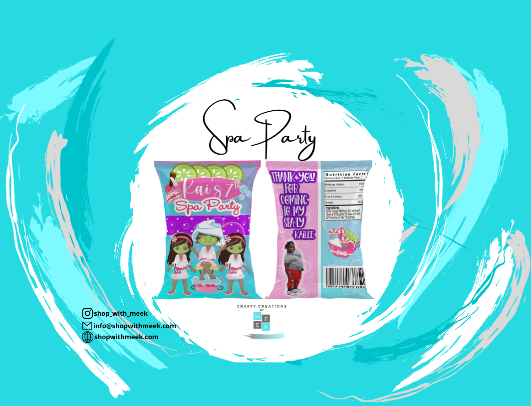 Spa Party Chip Bags
