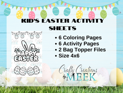 🐰 Easter Coloring & Activity Sheets – Fun Holiday Pack for Kids! 🎨
