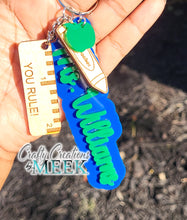 Load image into Gallery viewer, Personalized Teacher Keychain
