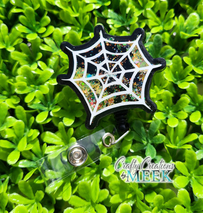 Spider Web Shaker Badge Reel
