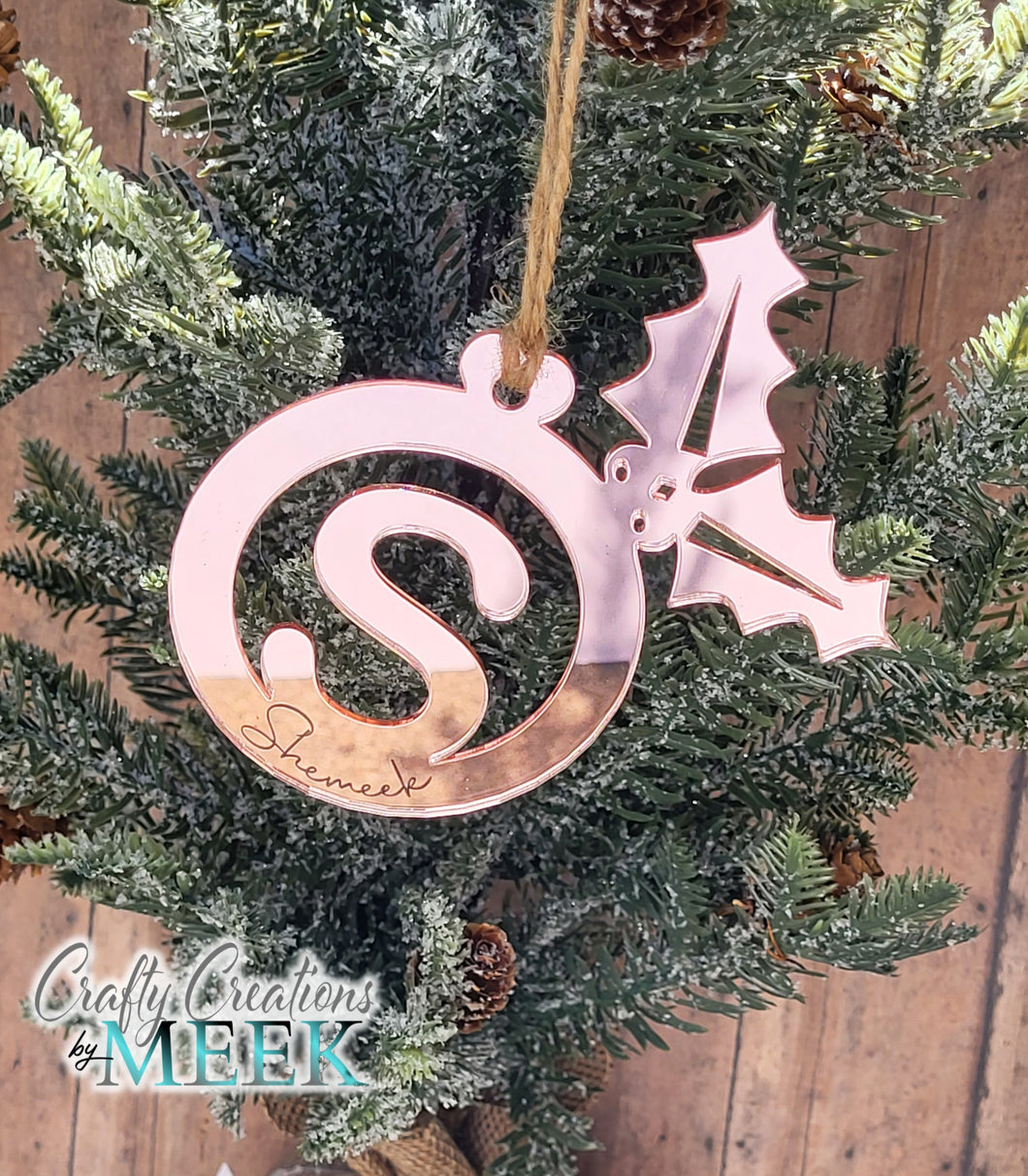 Letter Initial Ornament