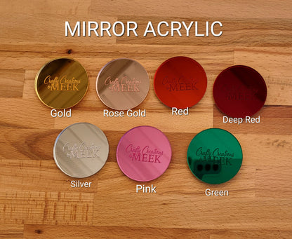 3D Wood & Acrylic Stocking Tag