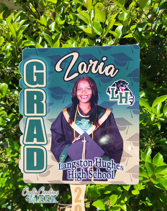 Double-Sided Graduation Fans