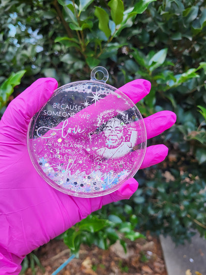 Photo Engraved Memorial Ornament