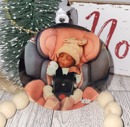 Custom Full-Color Acrylic Photo Ornament – Personalized Sublimation Christmas Gift