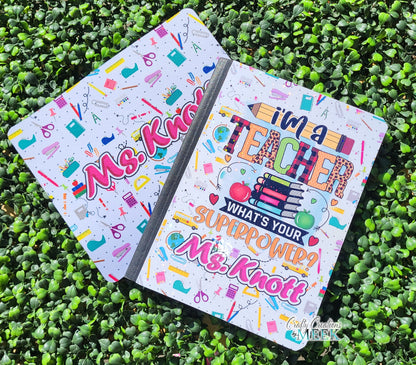Personalized Teacher Gift Set – Notebook, Mouse Pad, Eraser & More