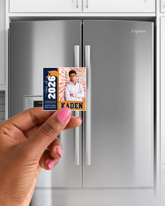 Personalized Graduation Refrigerator Magnet – Custom Graduation Photo Magnet | Keepsake Gift