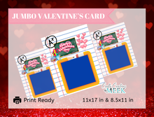 Load image into Gallery viewer, Jumbo Valentine’s Day Card for Teachers | Printable Classroom Card | Teacher Appreciation Valentine Gift Idea
