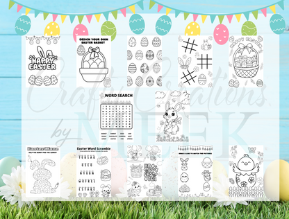 🐰 Easter Coloring & Activity Sheets – Fun Holiday Pack for Kids! 🎨