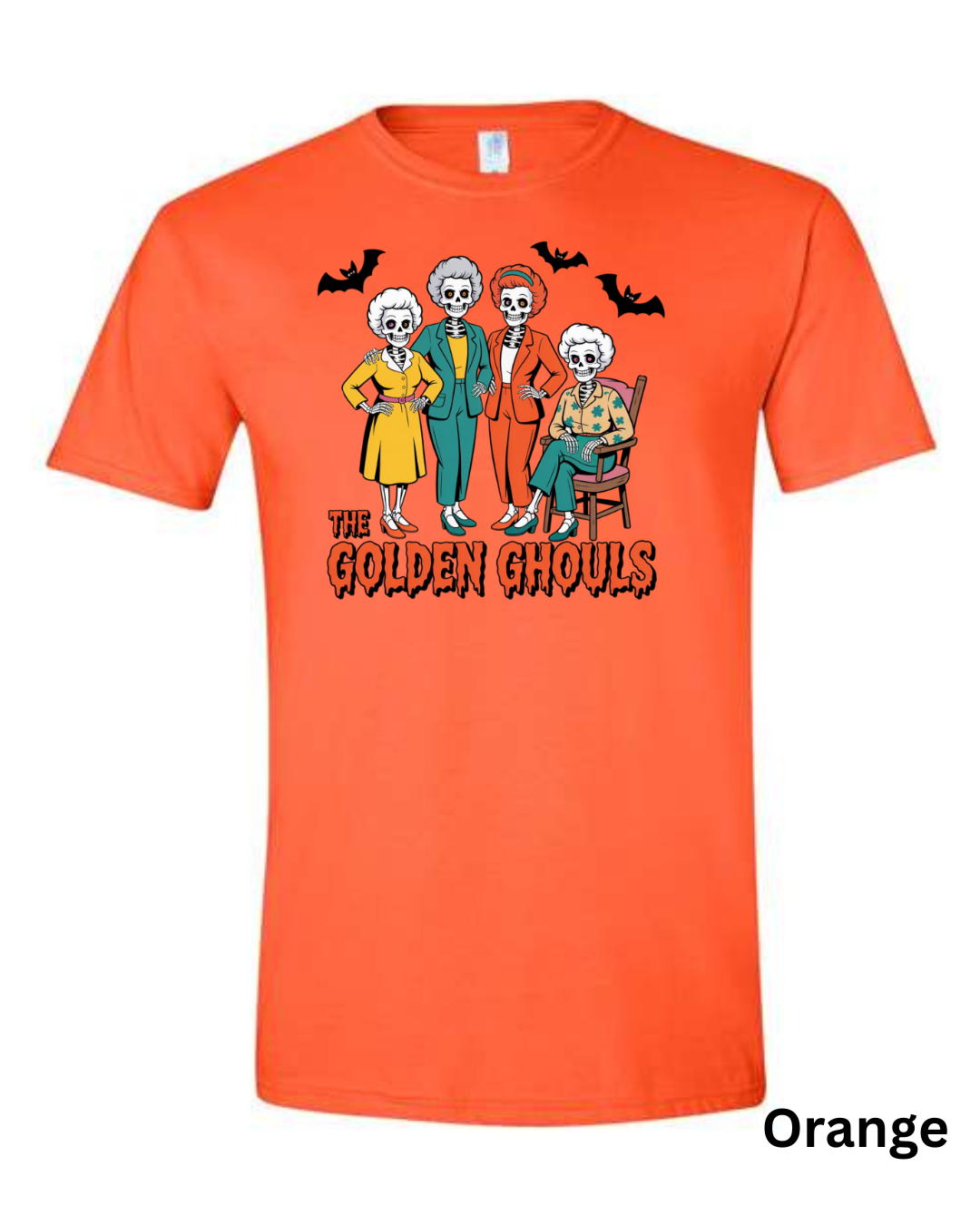 The Golden Ghouls T-Shirt | Funny Skeleton Halloween Graphic Tee