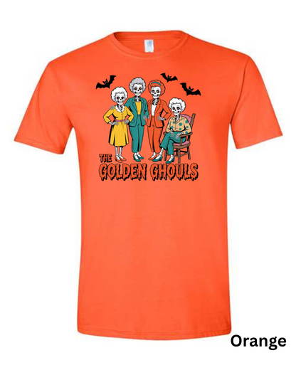 The Golden Ghouls T-Shirt | Funny Skeleton Halloween Graphic Tee