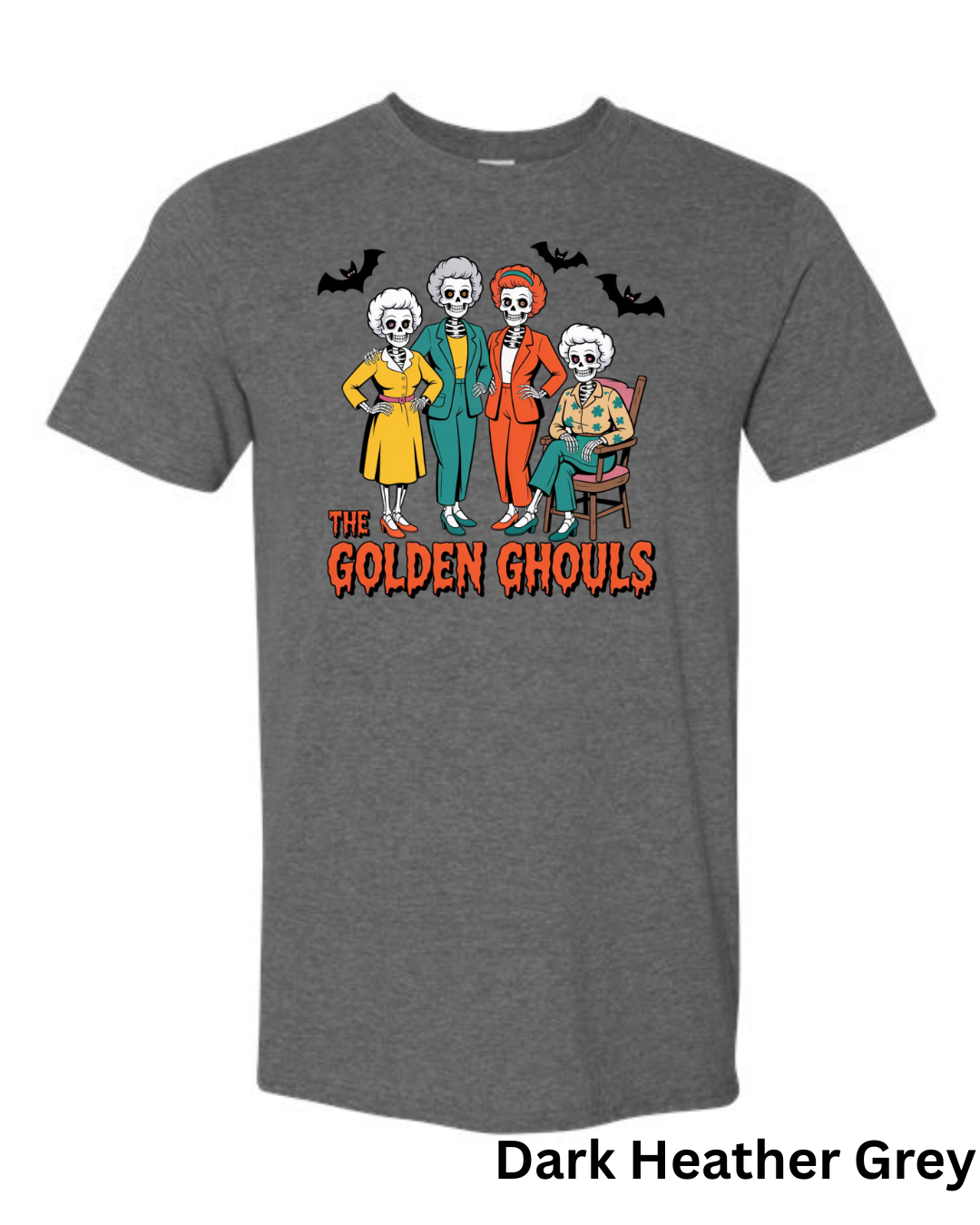 The Golden Ghouls T-Shirt | Funny Skeleton Halloween Graphic Tee