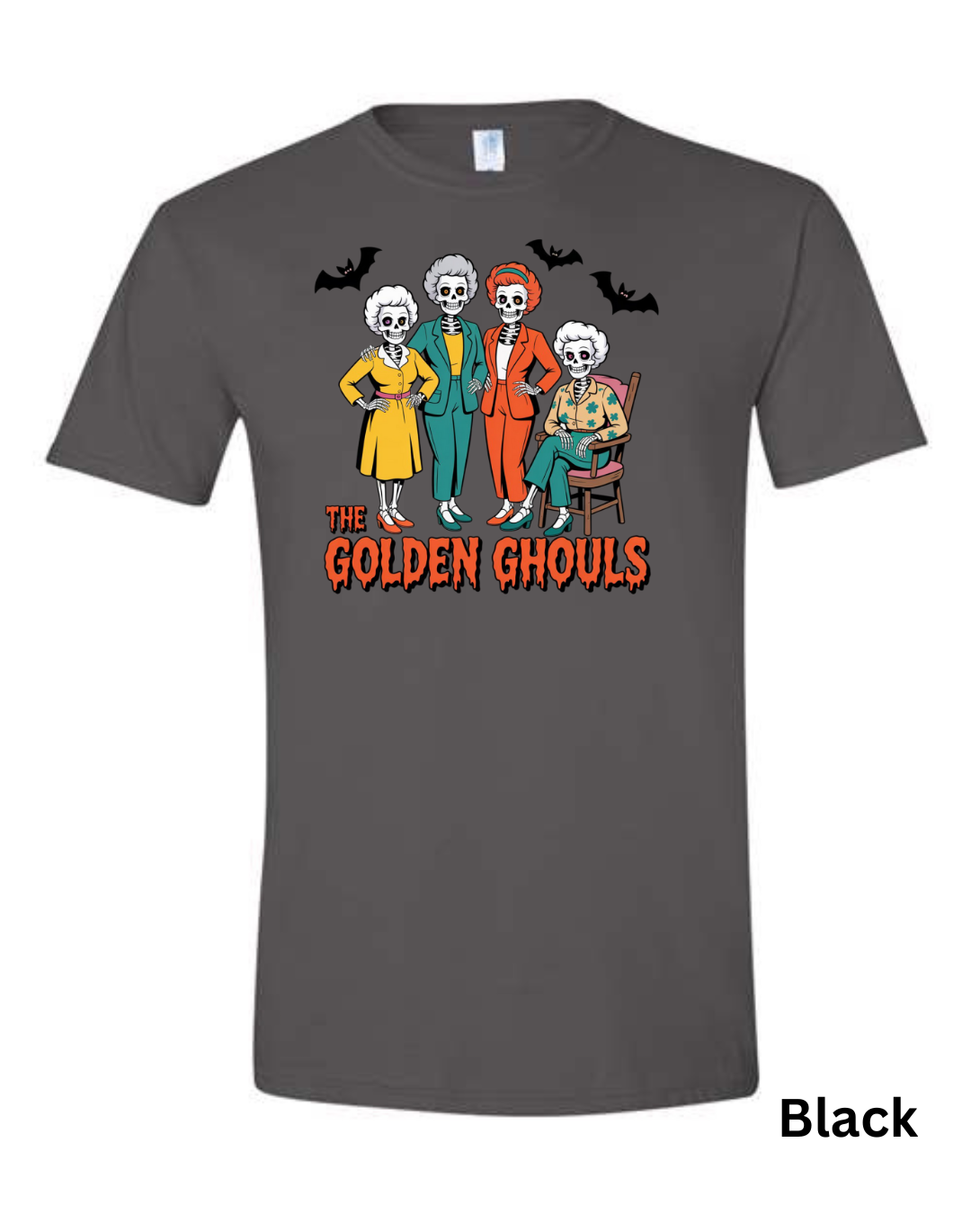 The Golden Ghouls T-Shirt | Funny Skeleton Halloween Graphic Tee