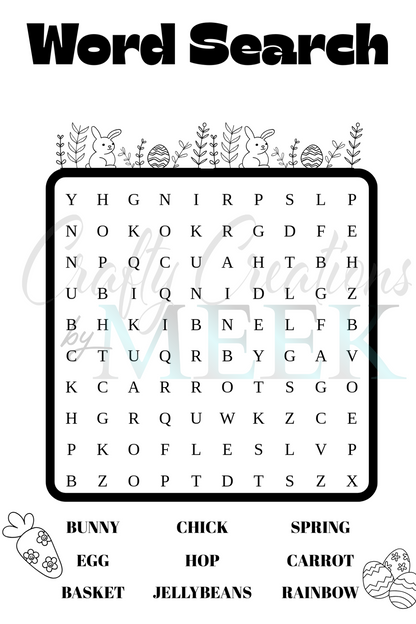 FREE Printable Easter Coloring & Activity Sheets – 2-Page Digital Download for Kids | Inkjet & Thermal Printer Friendly