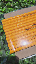 Load and play video in Gallery viewer, PRE-ORDER Personalized Laser Engraved Affirmation Pencils for Black Students | Inspirational School Supplies
