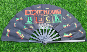 Juneteenth Clack Fan – Folding Hand Fan with Bold Pan-African Colors | Black Culture Pride Accessory for Festivals & Celebrations