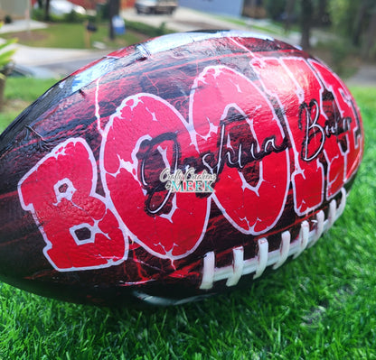 Custom Football – Personalized Leather Football with Name, Number & Team Logo | Sports Gift