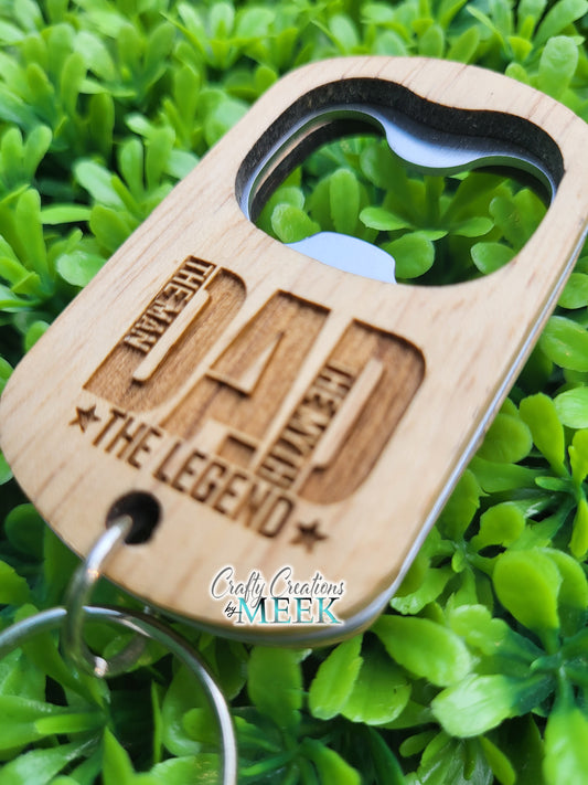 Custom Father’s Day Bottle Opener – Personalized Gift for Dad, Husband, Grandpa – Engraved Bar Tool for Him