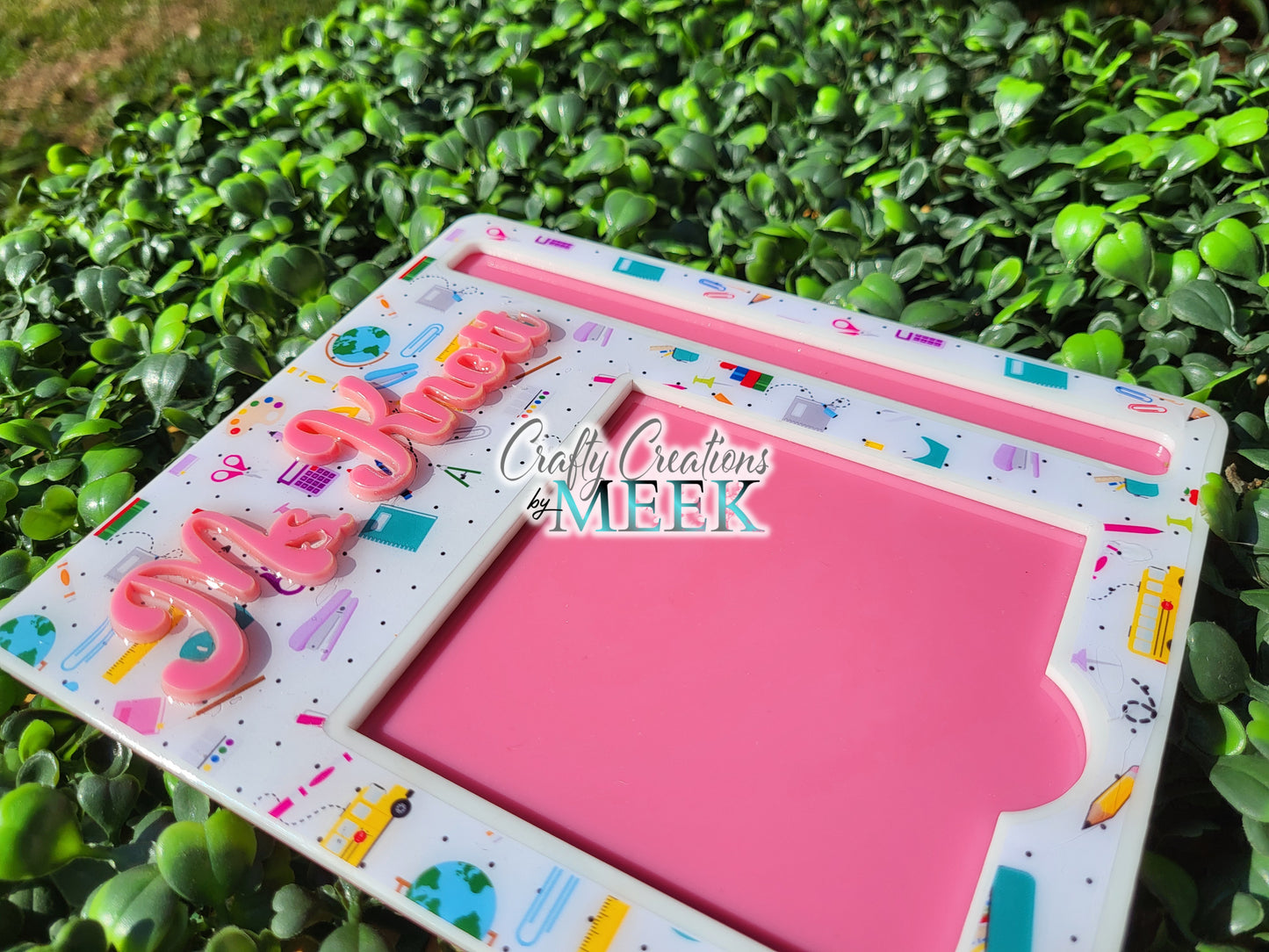 Personalized Acrylic Sticky Notepad Holder