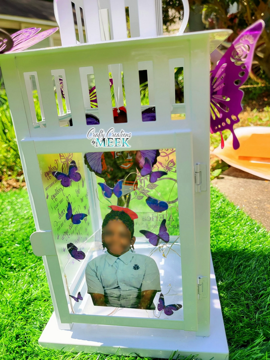 Personalized Memorial Lantern – Custom Sympathy Gift with Name & Dates