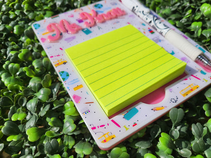 Personalized Acrylic Sticky Notepad Holder