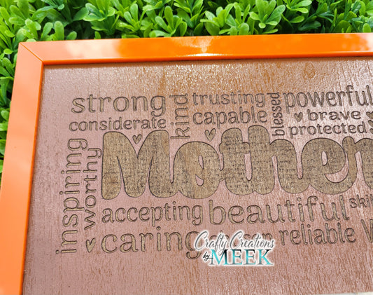 Custom Mother's Day Puzzle Frame with Family Photo | Engraved Wood Wall Art Gift