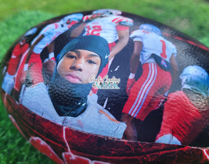 Custom Football – Personalized Leather Football with Name, Number & Team Logo | Sports Gift