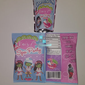 Spa Party Chip Bags