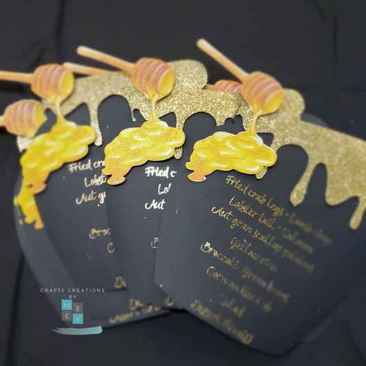 Custom Cardstock Menus