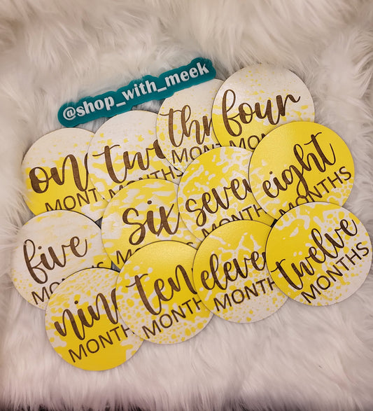 Baby Monthly Milestone Markers