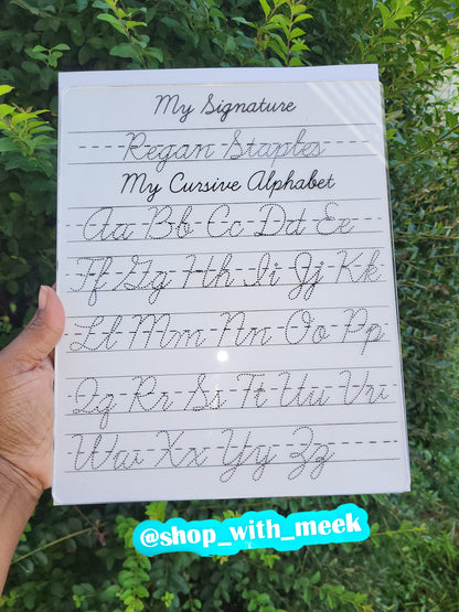 Cursive Tracing Board
