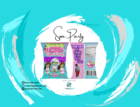 Spa Party Chip Bags
