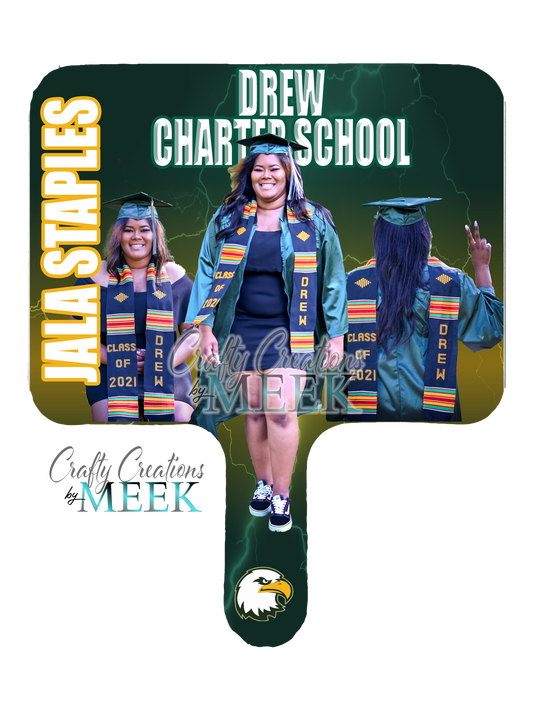 Graduation Paddle Fan