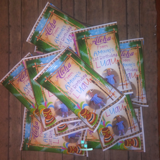 Luau Theme Chip Bags