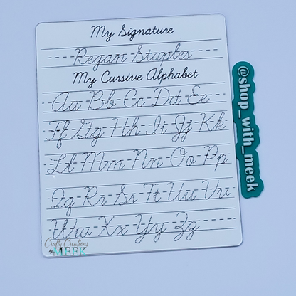 Cursive Tracing Board
